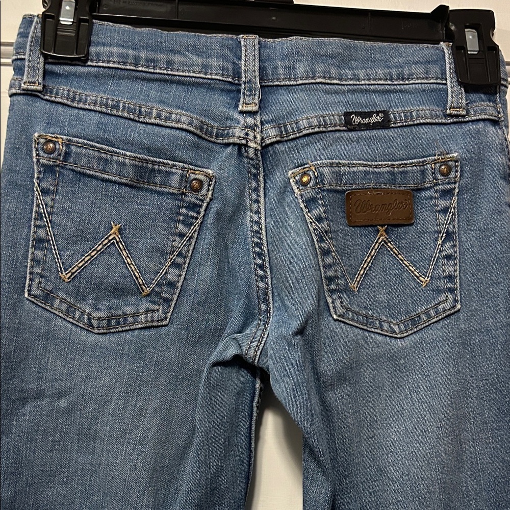 Wrangler Girls 8 Regular Light Blue Jeans - Picture 7 of 10
